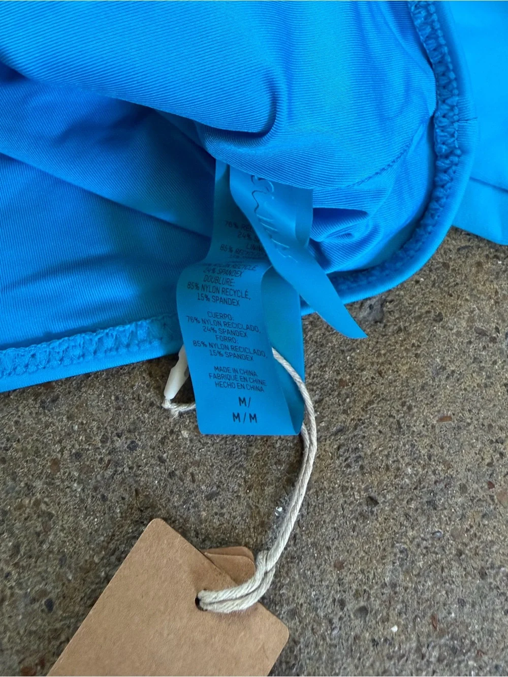 NWT Skims Signature Swim Long Sleeve Shrug in Turquoise Size Medium Swimwear